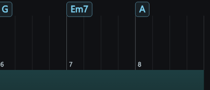 Shared timeline detail at the end of the Pre-Chorus, before BUILD is added.